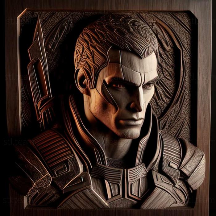 3D model Shepard from Mass Effect (STL)